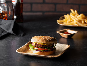 Natural Disposable Square Palm Leaf Plates