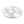 White and Silver Plastic Round 6 Compartment Serving Tray - 2 Count