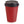 Insulated Ripple Red Paper Coffee Cups with Lids