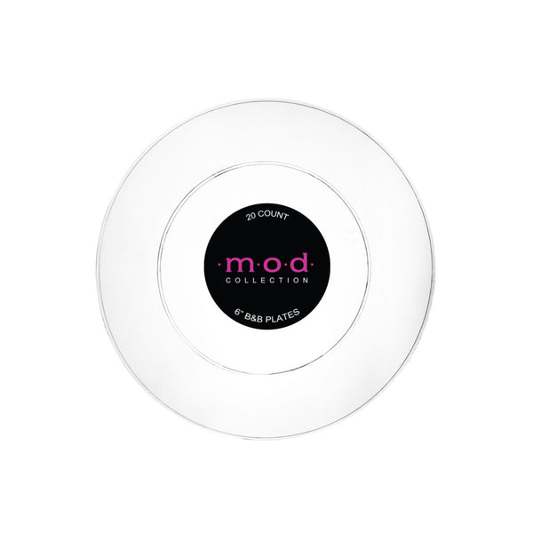 Clear Round  Dinner Plates