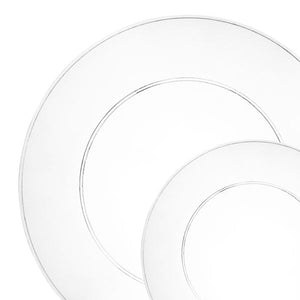 Clear Round Plastic Plates 20 Pack