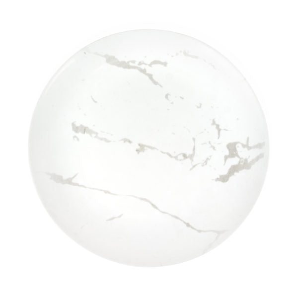 White Round Plastic Plates - Stone
