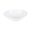 White and Gold Round Plastic Plate 10 Pack - Antique Floral