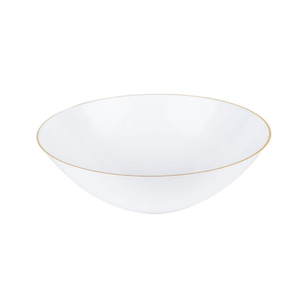 White and Gold Round Plastic Plate 10 Pack - Chanukah