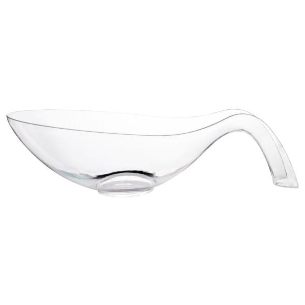 Spoon Shaped Clear Salad Bowl - 2 Pack