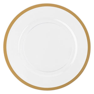 Gold Rim Plastic Charger Plate