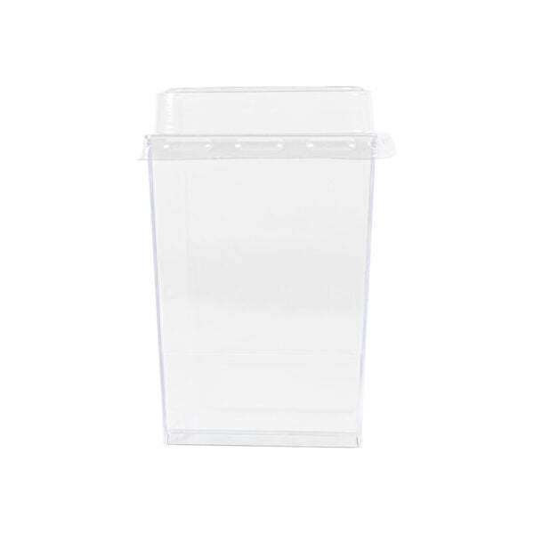 6 oz. Clear Square Cups With Lids - 10 Count