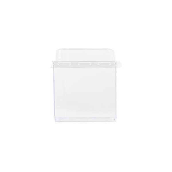 2 oz. Clear Square Cups With Lids - 8 Count
