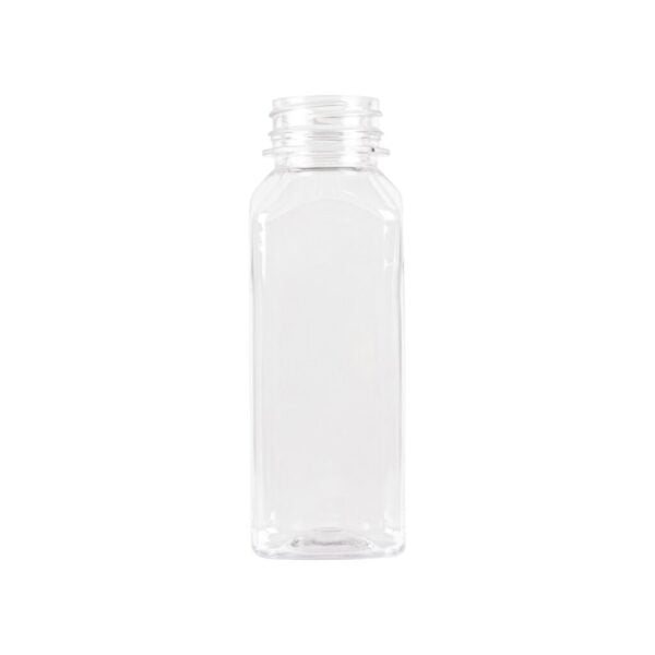 16 Oz Clear Plastic Bottles With Covers - 7 Pack
