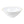 White and Gold Organic Plastic Salad Bowl With Clear Lids - 2 Pack