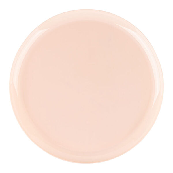 Pink Round Plastic Plates 10 Pack - Edge