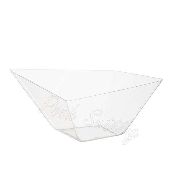 64 OZ clear Diamond Shape Plastic Serving Bowl - Serverware - Posh Setting
