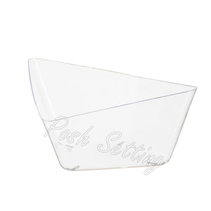 28 OZ clear Diamond Shape Plastic Serving Bowl - Serverware - Posh Setting