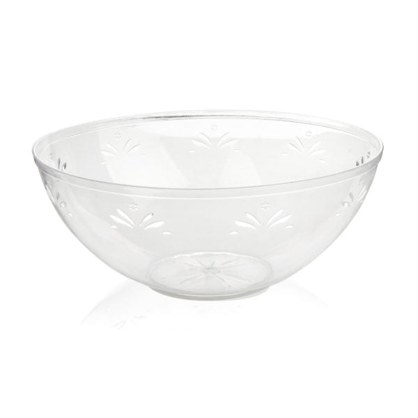 Clear Round Salad Bowl - 2 Count