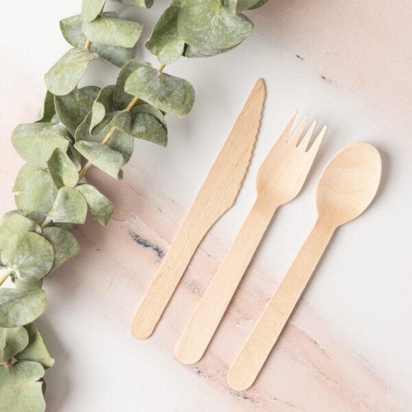 Palm Leaf Cutlery Disposable Eco Friendly Wood Flatware
