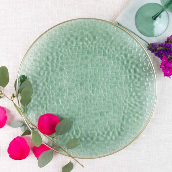  Glad Disposable Paper Plates with Palm Leaves Design, 8.5 Inch  Paper Plates, Round Paper Plates for Everyday Use