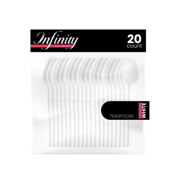 Infinity Collection White Flatware 20 Count