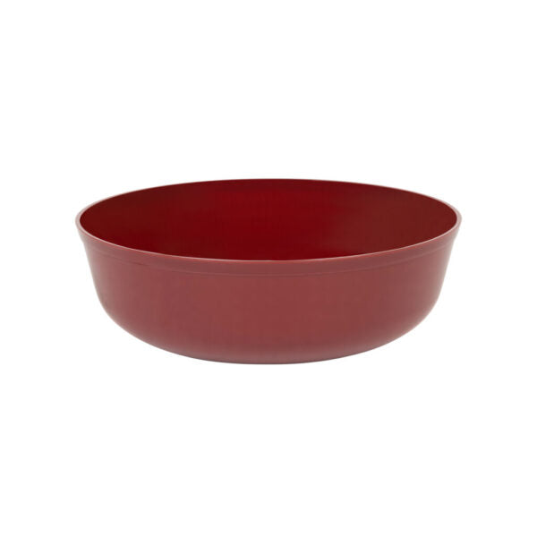Blue Sky Edge Cranberry Bowls - 16 oz (10 Count) Disposable Round Plastic Bowls for Parties, Events & Special Occasions