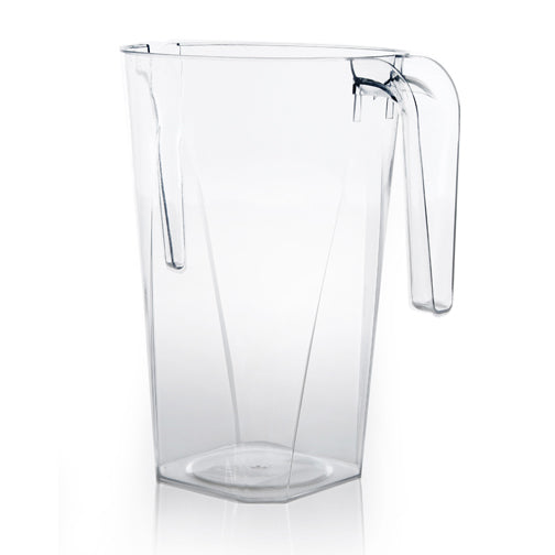 Clear Plastic Square Pitcher with Handle 48 OZ - 1 Pack - Posh Setting
