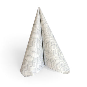 Linen Like Disposable Deluxe Paper Dinner Napkins - Gray - 50 pack - Posh Setting