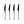 Infinity Collection Black Flatware 32 Count