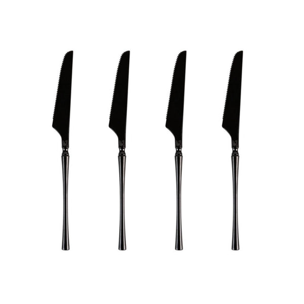 Infinity Collection Black Flatware 32 Count