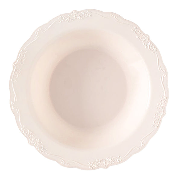 Pink Round Plastic Plates - Casual