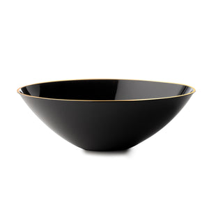 7 Inch Round Plastic Soup Bowl Black