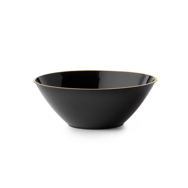 Round Plastic Dessert Bowl Black