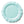 Turquoise Round Plastic Plates - Scalloped