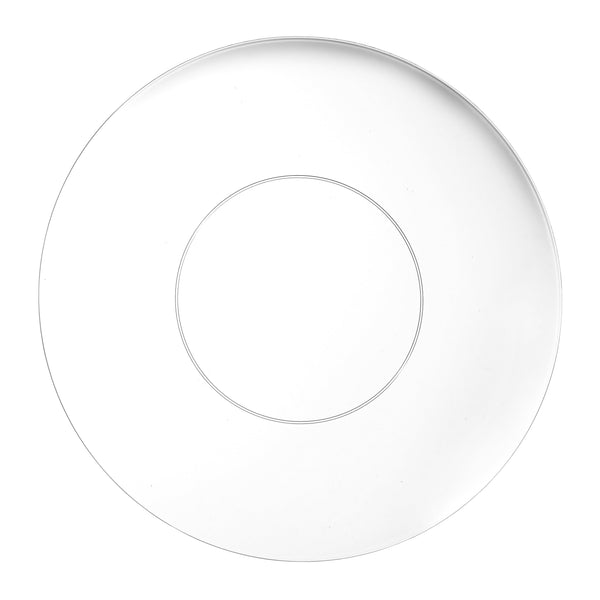 Clear Round Plastic Plates - Organic