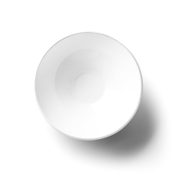 White and Silver Round Plastic Plates - Organic