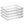 Scalloped Silver Glitter Rectangular Serving Tray - 4 Count