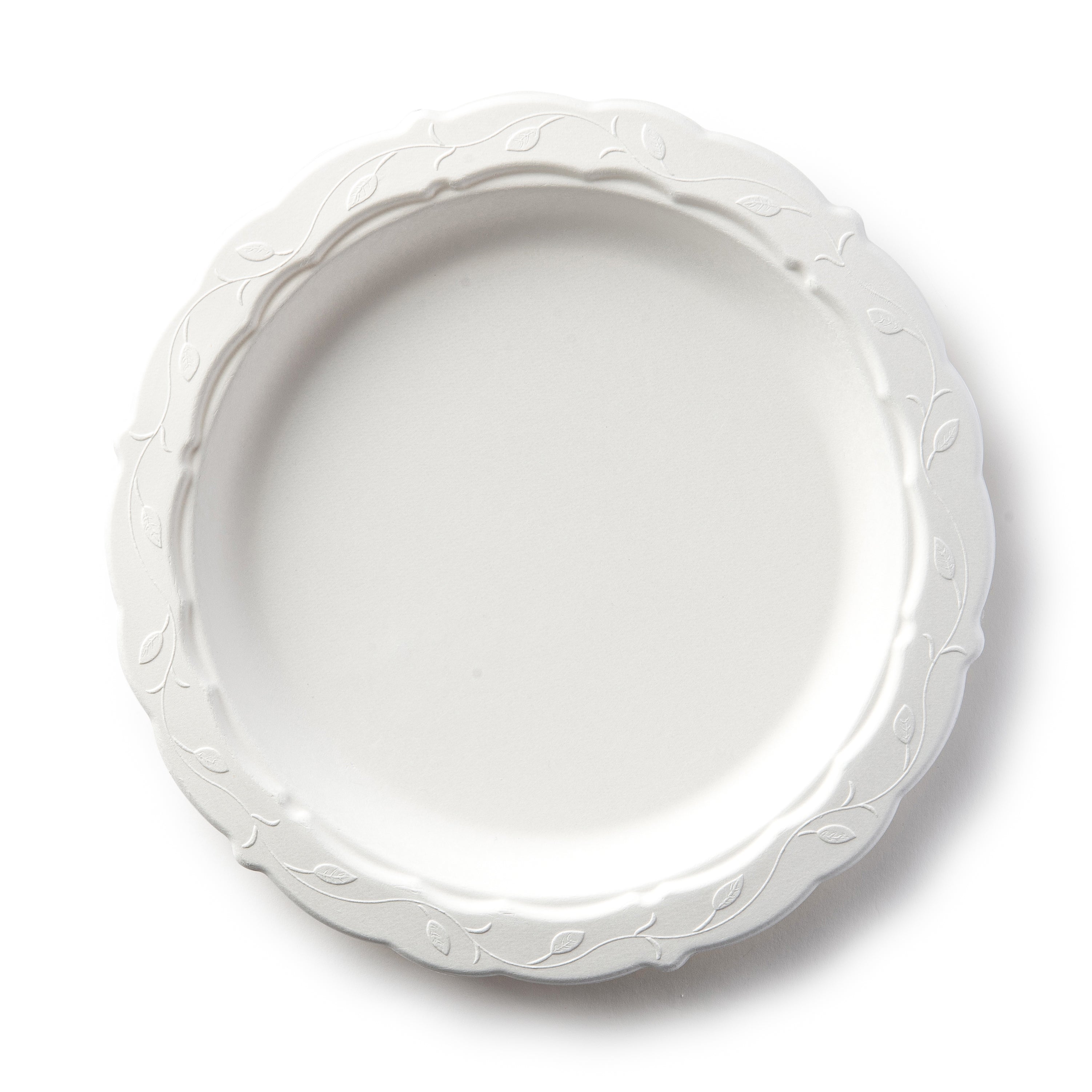 150 Pack Compostable Disposable Paper Plates 10 Inch Super Strong