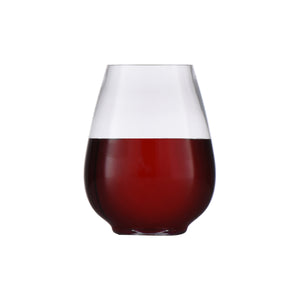 Clear Plastic Stemless Wine Goblets