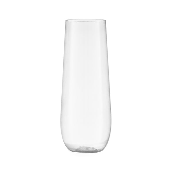 9 oz. Clear Stemless Champagne Flutes 6 Pack