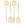 Novelty Collection Serving Spoon & Spork Gold - 4 Pack