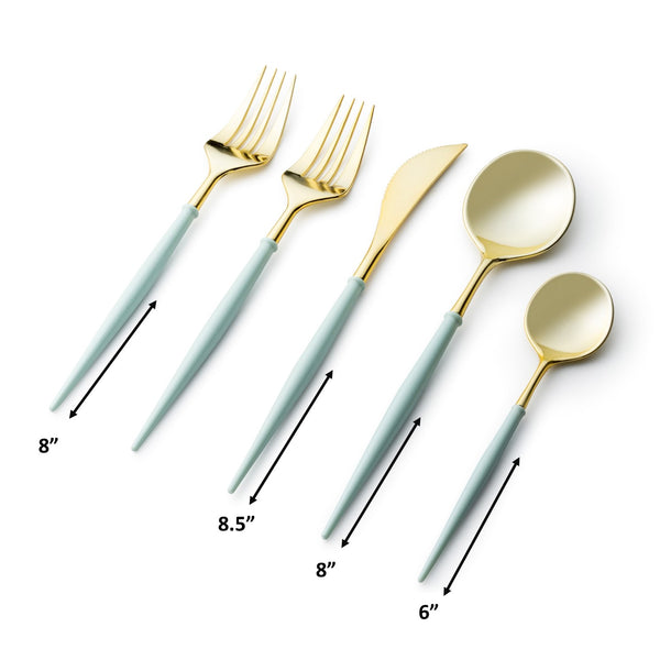 Noble Collection Gold And Turquoise Flatware Set