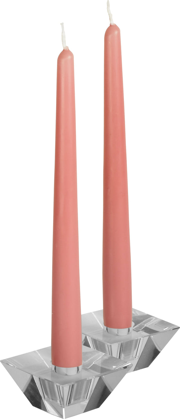 12 Inch Rose Pink Taper Candles