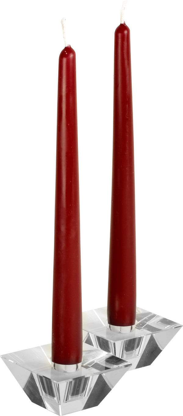 12 Inch Burgundy Taper Candles