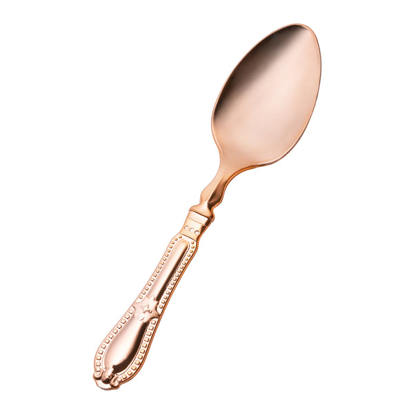 Disposable Shiny Metallic Rose Gold Spoon