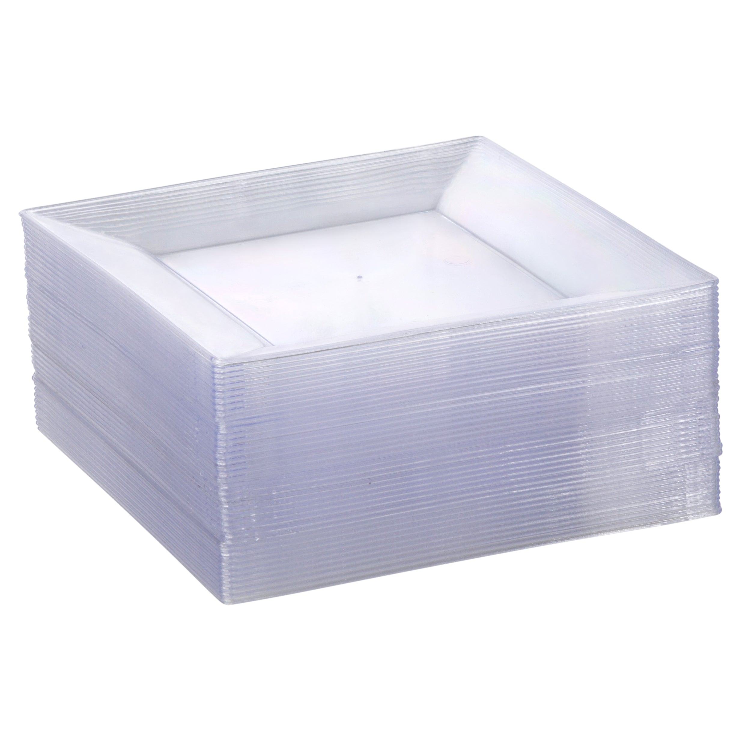 16oz transparent square ps plastic box