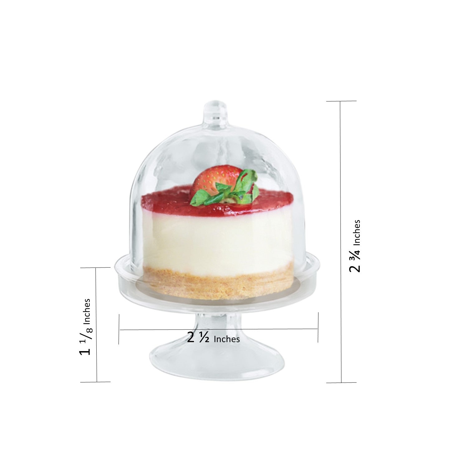Mua Round Cake Stand with Cover Serving Tray for Wedding Cheese Decor -  24.5cmx24.5cmx15cm, 24.5cmx24.5cmx15cm tại WonderTECH | Tiki