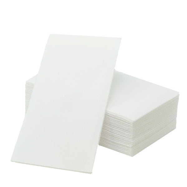 Linen Like Disposable Paper Buffet napkins 50 Per Pack - white - Posh Setting