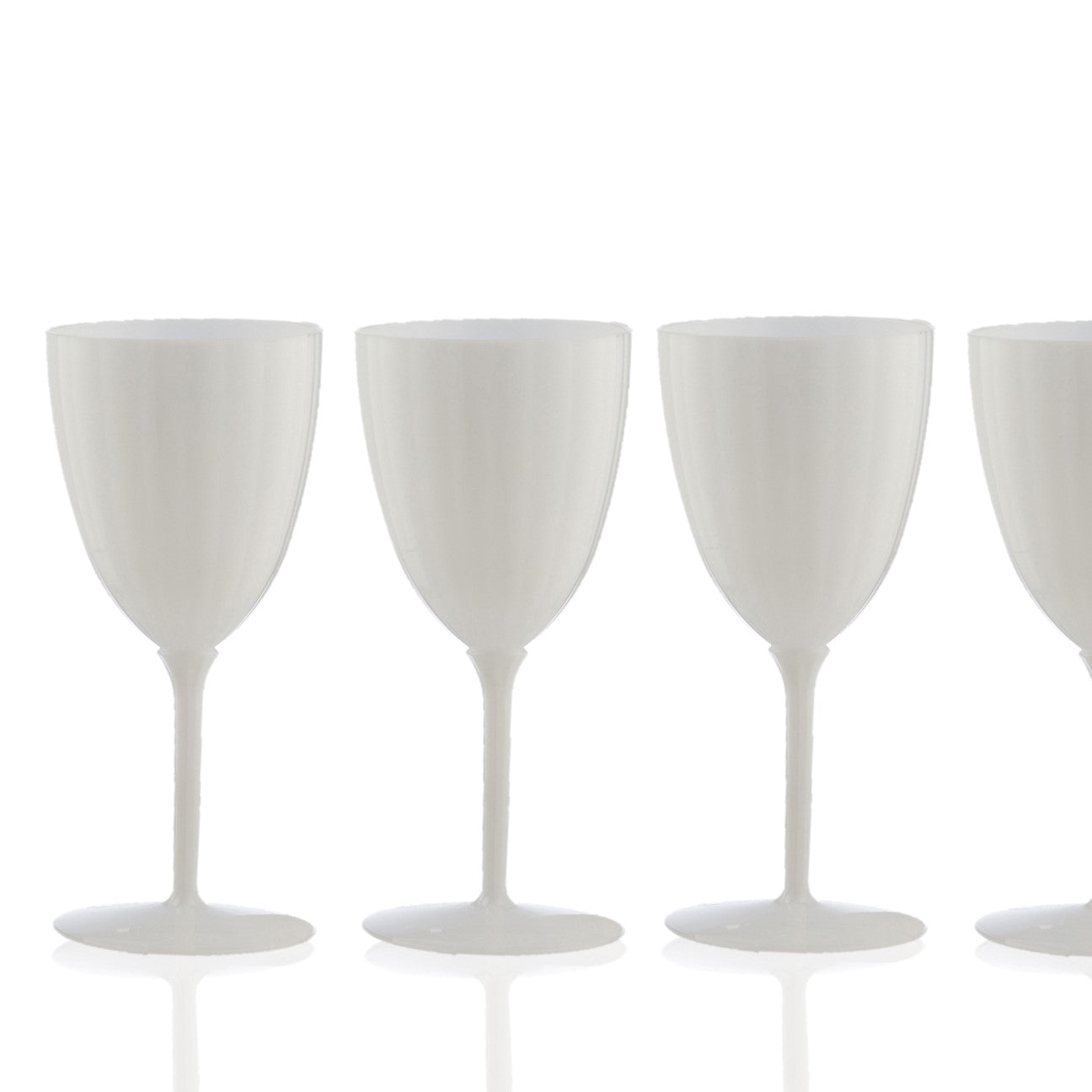 96 Goblets, 7 oz. Clear Round Disposable Plastic Wine Goblets