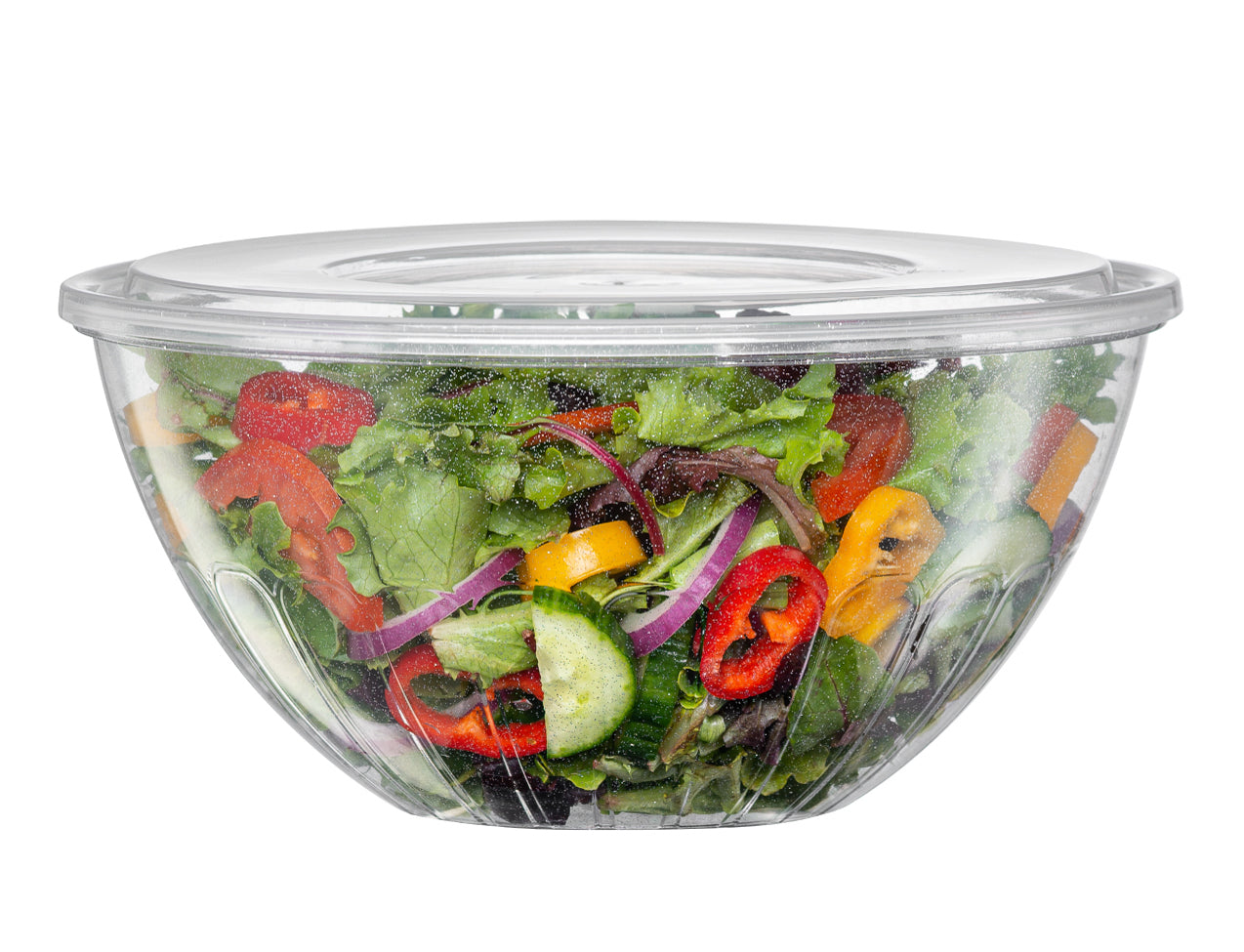 Silver Glitter Salad Bowl With Lids - 3 Count – Posh Setting