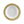 White and Gold Round Plastic Plates - Lace
