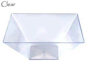 Clear Plastic Square serving Bowl - 3 Pk - Posh Setting