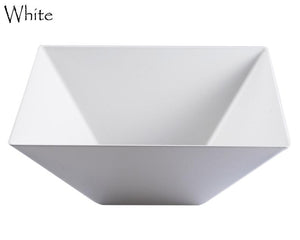 White Plastic Square serving Bowl - 3 Pk - Posh Setting