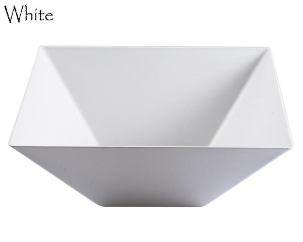 White Plastic Square serving Bowl - 3 Pk - Posh Setting